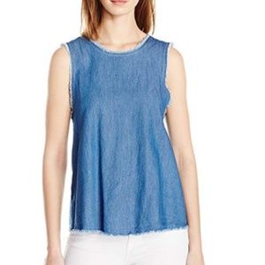 Enza Costa Women's Raw Trapeze Tank Shambre Top